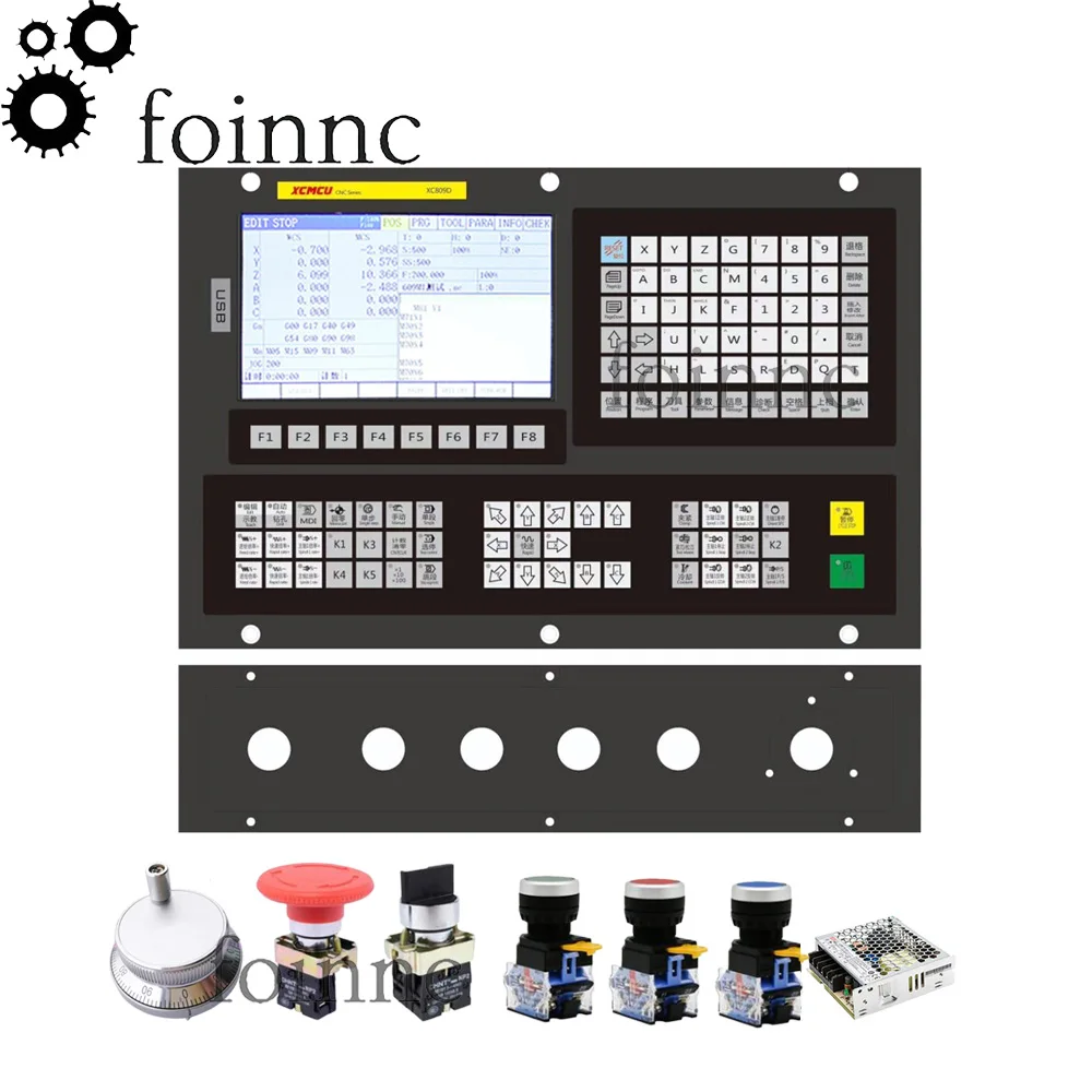 

Xc809d Cnc Usb Motion Controller 3/4/5/6 Axis Control System, Support Fanuc G-code For Engraving, Milling, Drilling And Tapping