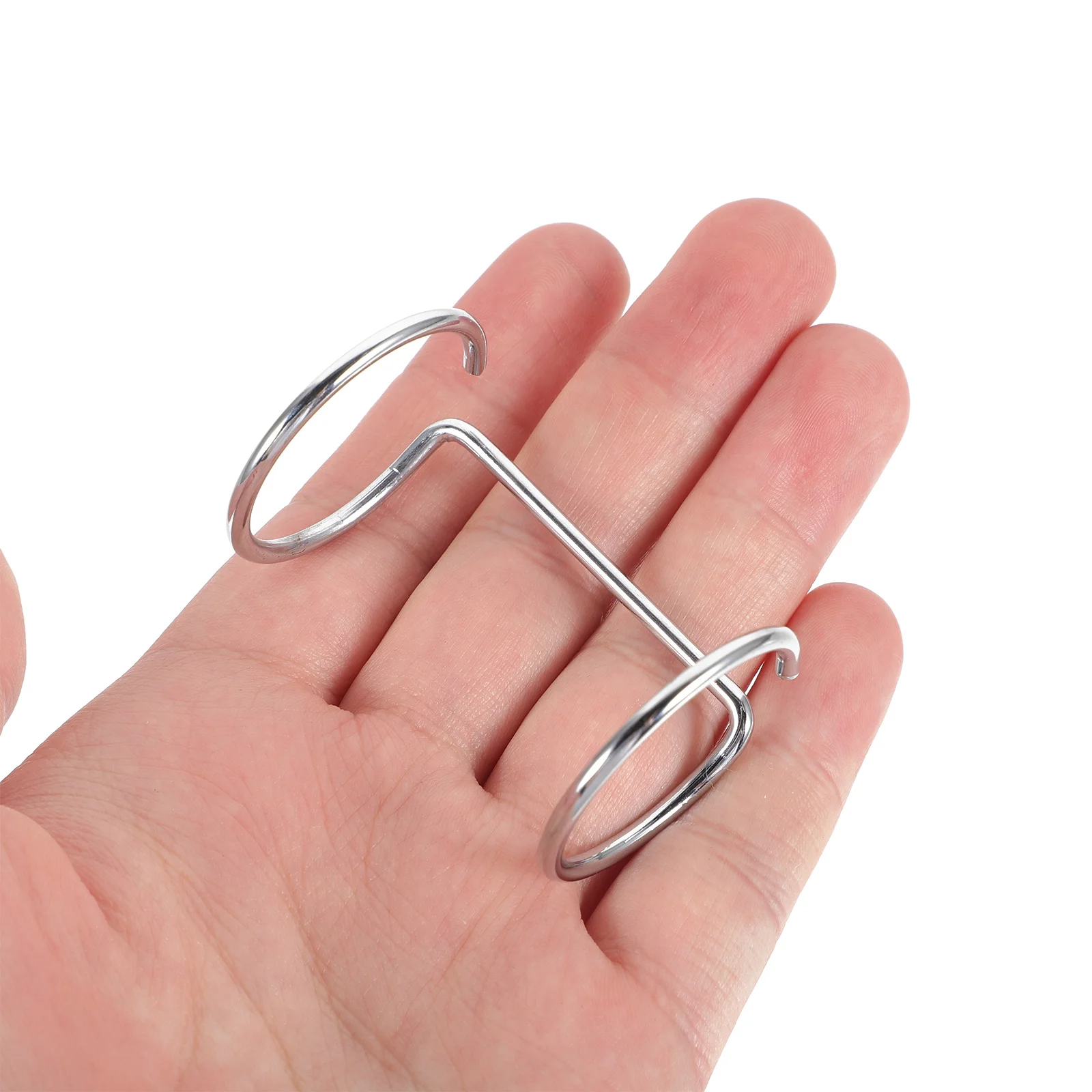 

10Pcs Heavy Duty Acrylic Sign Binder Clip Metal Menu Stand Holder for Retail Store Display Double Ring Binding Clip for Paper