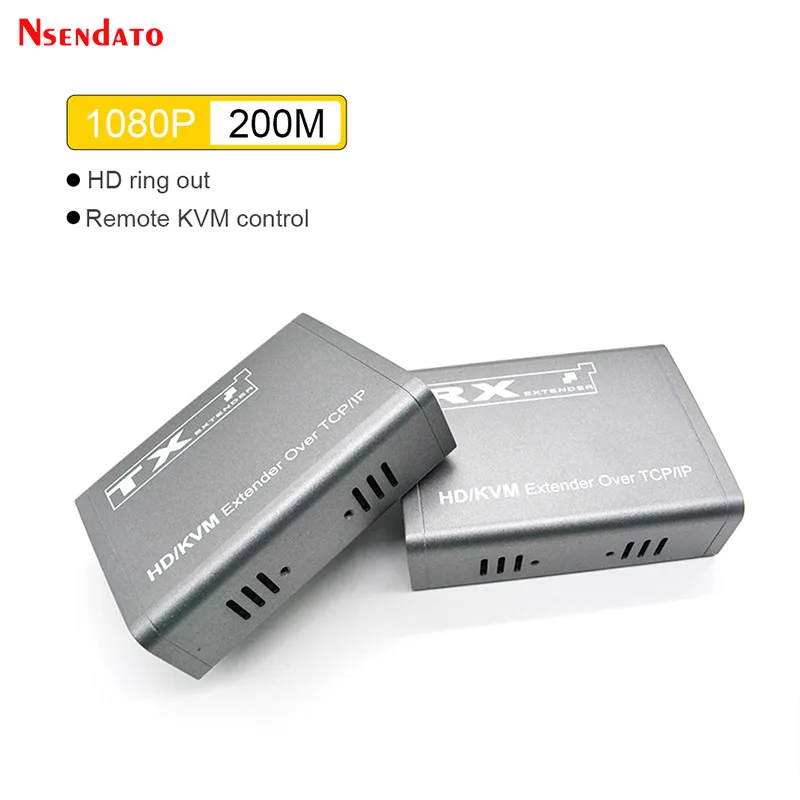 

Удлинитель KVM HDMI USB 1080P по Ethernet CAT6 RJ45 на 200 м, передатчик и приемник видео и аудио HDMI KVM для мыши и клавиатуры