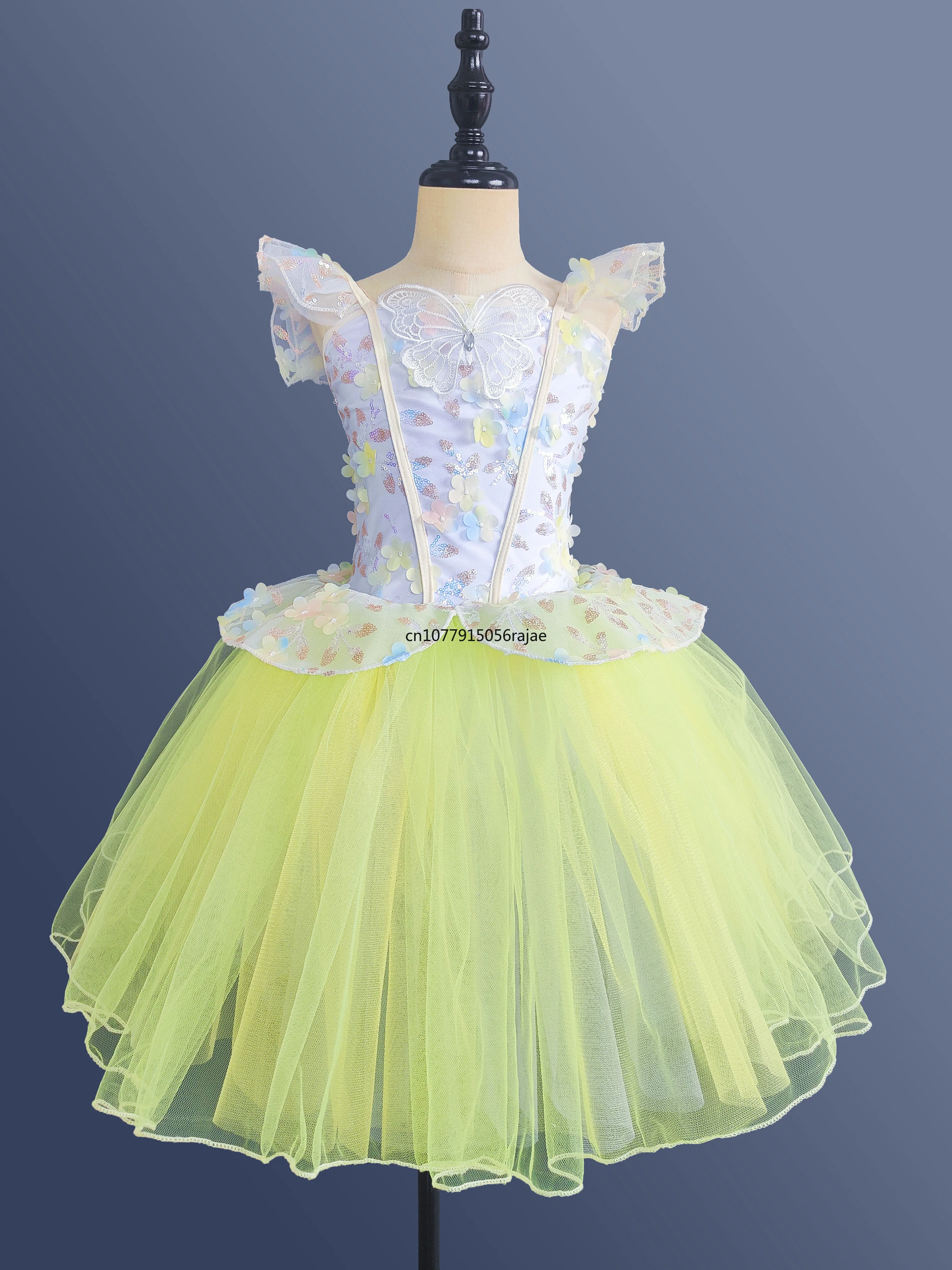 Children Sequined Ballet Dress Romantic Seven Colors Girls Ballet Tutu Dance Clothes Kids Performance Tutu Skirts Princess Dress