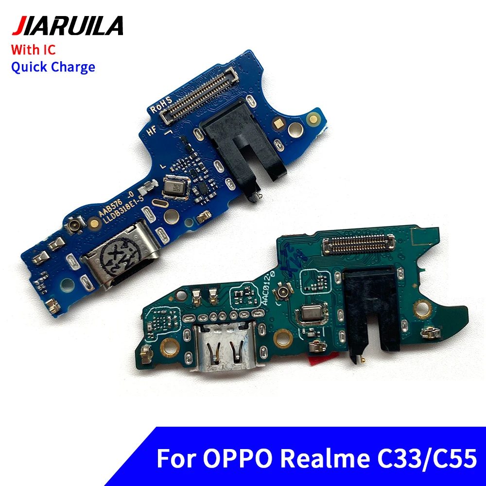 10Pcs USB Charging Port Board Flex Cable Top For Oppo A74 A95 A97 5G Realme 6 Pro 8 Reno 6 Lite 8S C11 2021 c21Y C25Y C33 C55