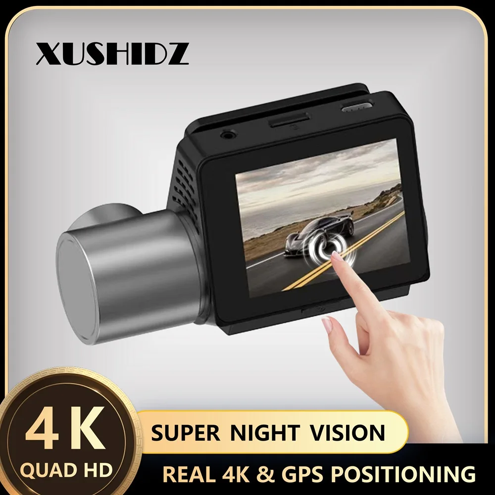 

XUSHIDZ X58PRO 4K WiFi Dash Cam Car Camera Video Recorder DVR GPS Dual-Channel Dashcam Full HD Touch Screen G-sensor