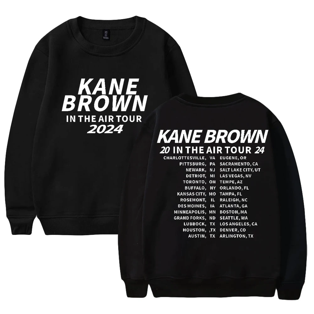 

Kane Brown In The Air Tour 2024 Merch Pop Singer Crewneck Long Sleeve Streetwear Women Men Sweatshirt Fashion Clothes