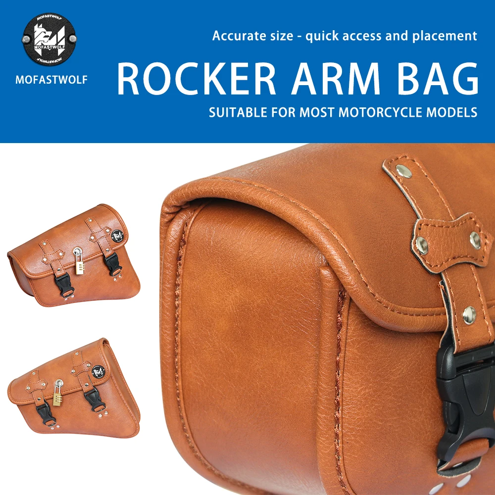 Suitable for Harley Sportster modification waterproof edge bag quick release side leather bag waterproof edge box storage tool
