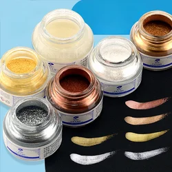30ml Pearlescent Watercolor Medium Watercolor Pigment Dazzle Metallic Powder Gold and Silver Powder Bottled