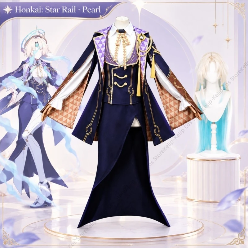 costume-cosplay-di-pearl-da-honkai-star-rail-completo-di-uniforme-di-ten-stonehearts-con-copricapo-3d-ideale-per-halloween-feste-a-tema-comic-con