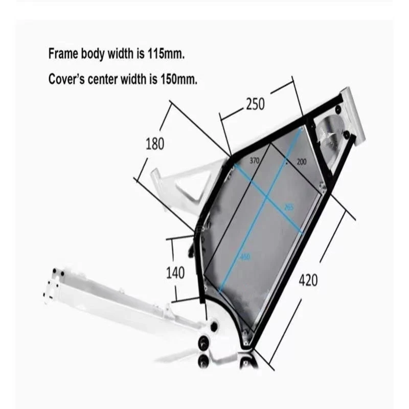 72v 45Ah lithium ion triangle battery BMS li ion 20S for 5000w 6000w Mountain Bike scooter Motorcycle + 10A charger