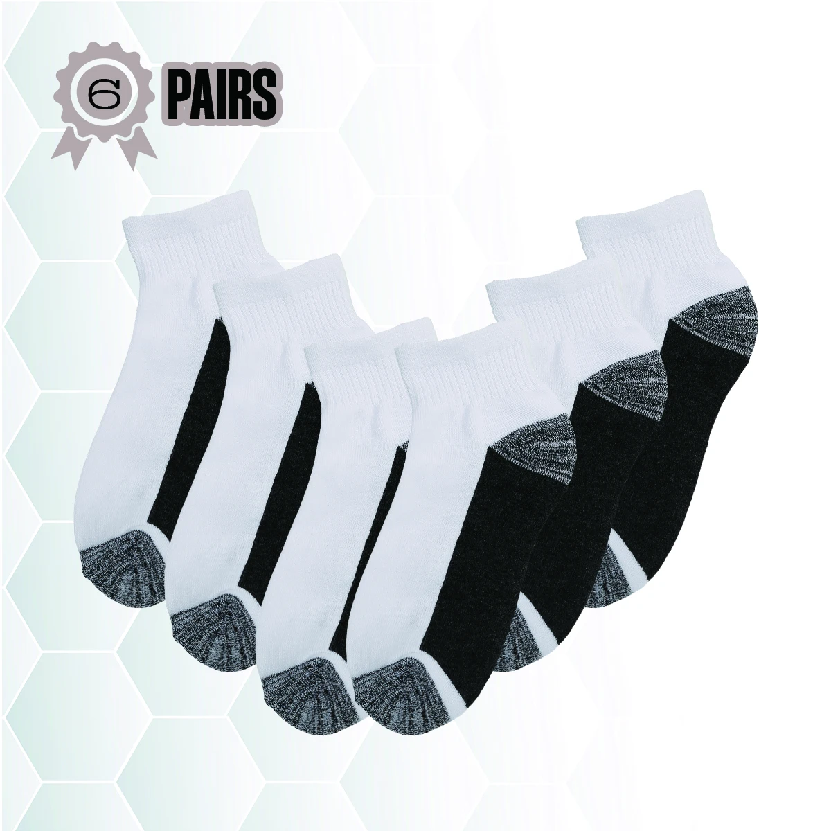 

6 пар мужских дышащих шерстяных мягких спортивных носков с круглым вырезом