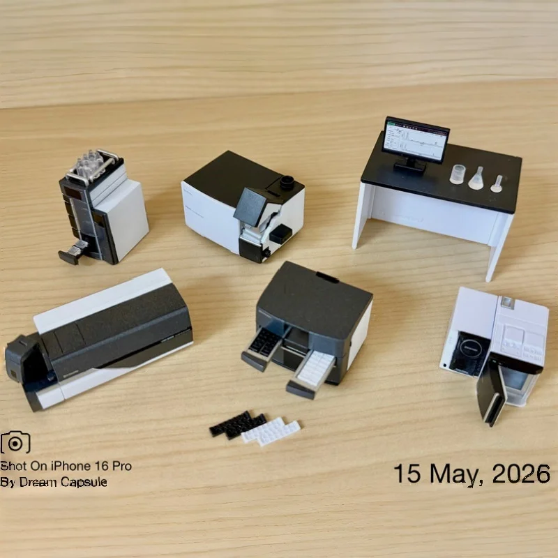 New In Stock Epoch Gashapon Shimadzu Handheld Lab Miniature Model 1/20 Scale 6 Types Scientific Desk Decor Collectible Toy