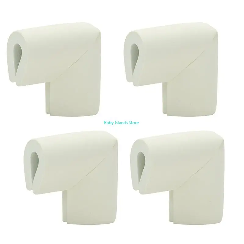 K92D 4 قطع من المطاط الناعم المضاد للتصادم واقيات الحواف لسلامة الطفل لحماية حشوات الزوايا سهلة التنظيف لزوايا الطاولة غوا #1