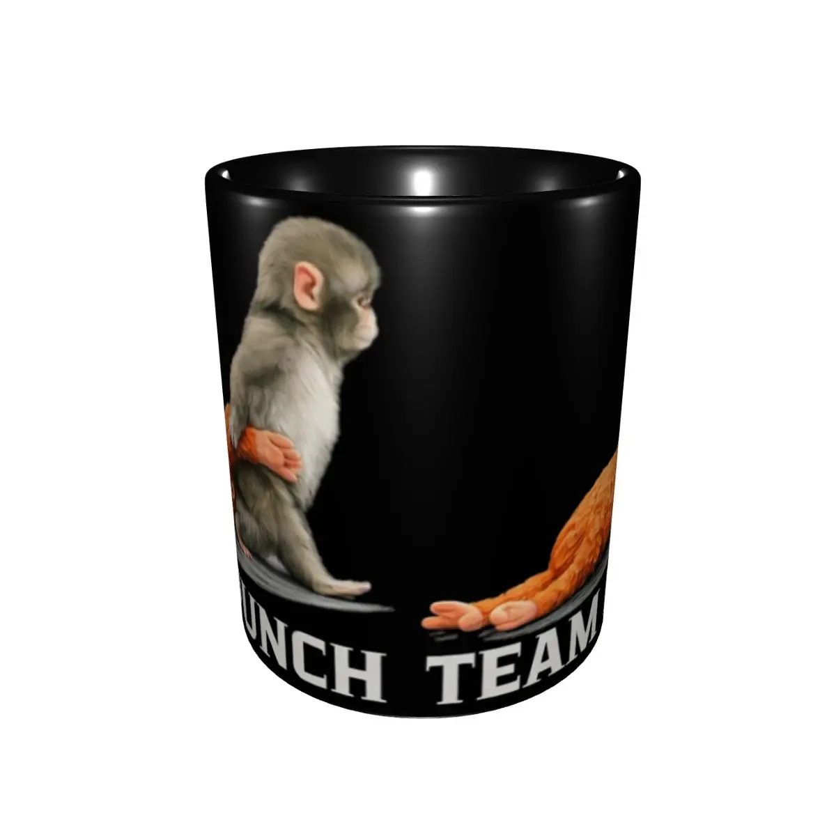 Unique Design Team Punch Punch The Monkey Baby Monkey Holding Accessories Mugs Cute Coffee Cup