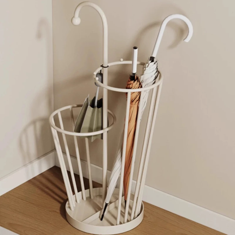 

‌ Подставка для зонтов класса отеля ‌ Креативный держатель из кованого железа двойного назначения для прихожей дома/офиса с утолщенными антикоррозийными стальными трубками