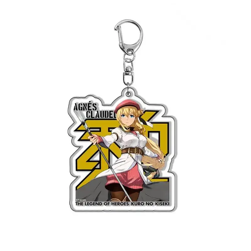 The Legend of Heroes KeyChain Cartoon Figure Eiyuu Densetsu Key Chain Bag Accessories Japanese Cosplay Girls Jewelry Fans Gift