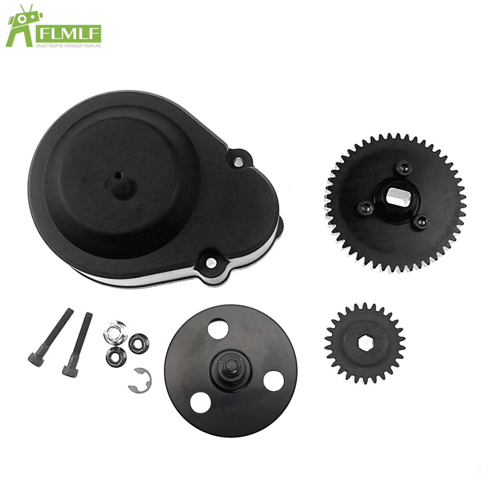 Super High 2-Gang-Getriebesatz aus Metall, 48 Zähne/26 Zähne, mit einteiligem Kupplungsbecher-Set, passend für 1/5 HPI ROVAN KM BAJA 5B 5T 5SC Kupplungsglocken-Set