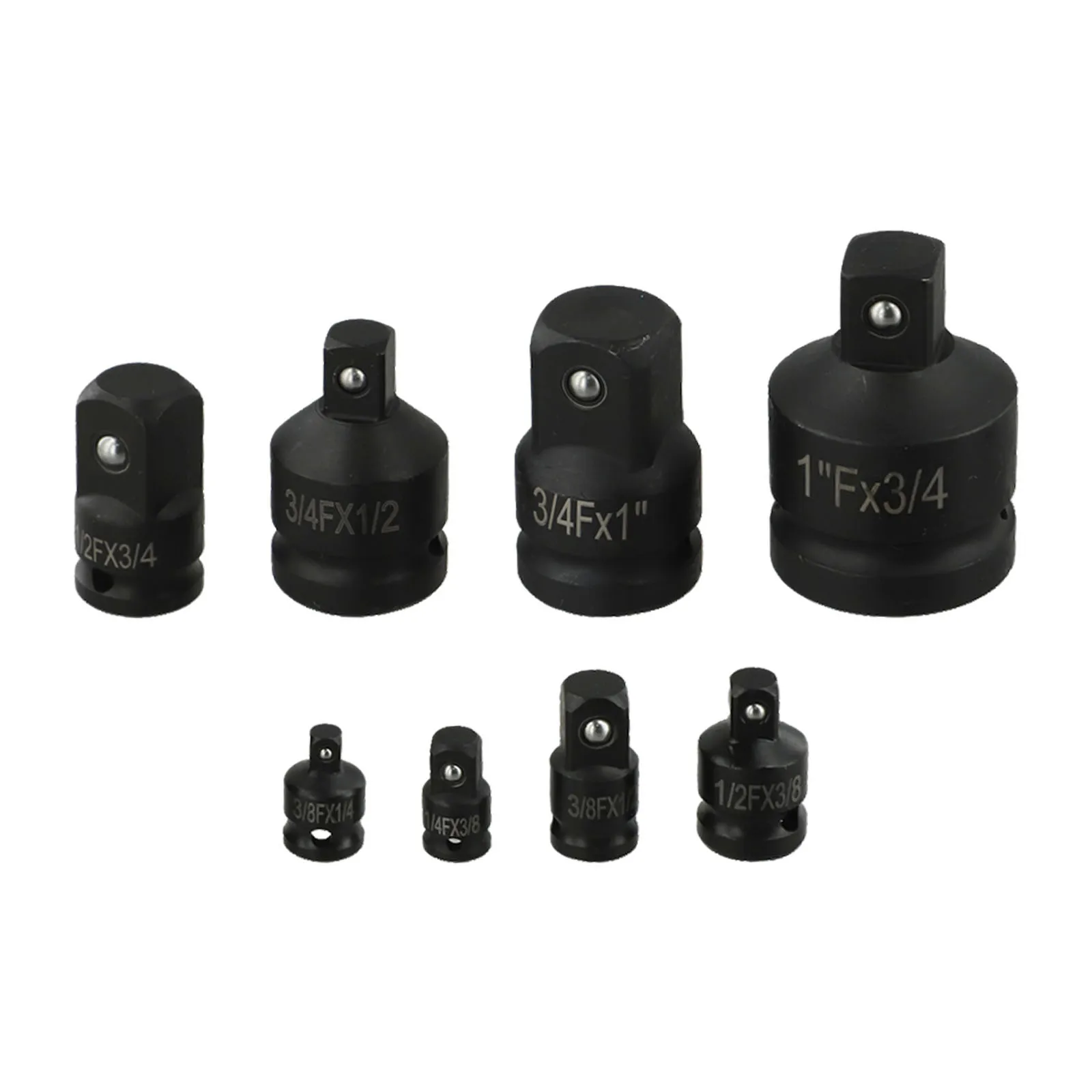 Efficient Eight Piece Socket Converter Adapter Package Tailored For Compatibility With Power Tools In Garage Work