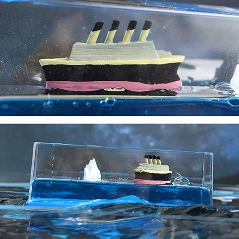 Titanic Cruise Ship Model Liquid Wave Cruise Ship Decoration No Longer Sinking Cruise Ship Cruise Ship Drift Bottle Easy To Use