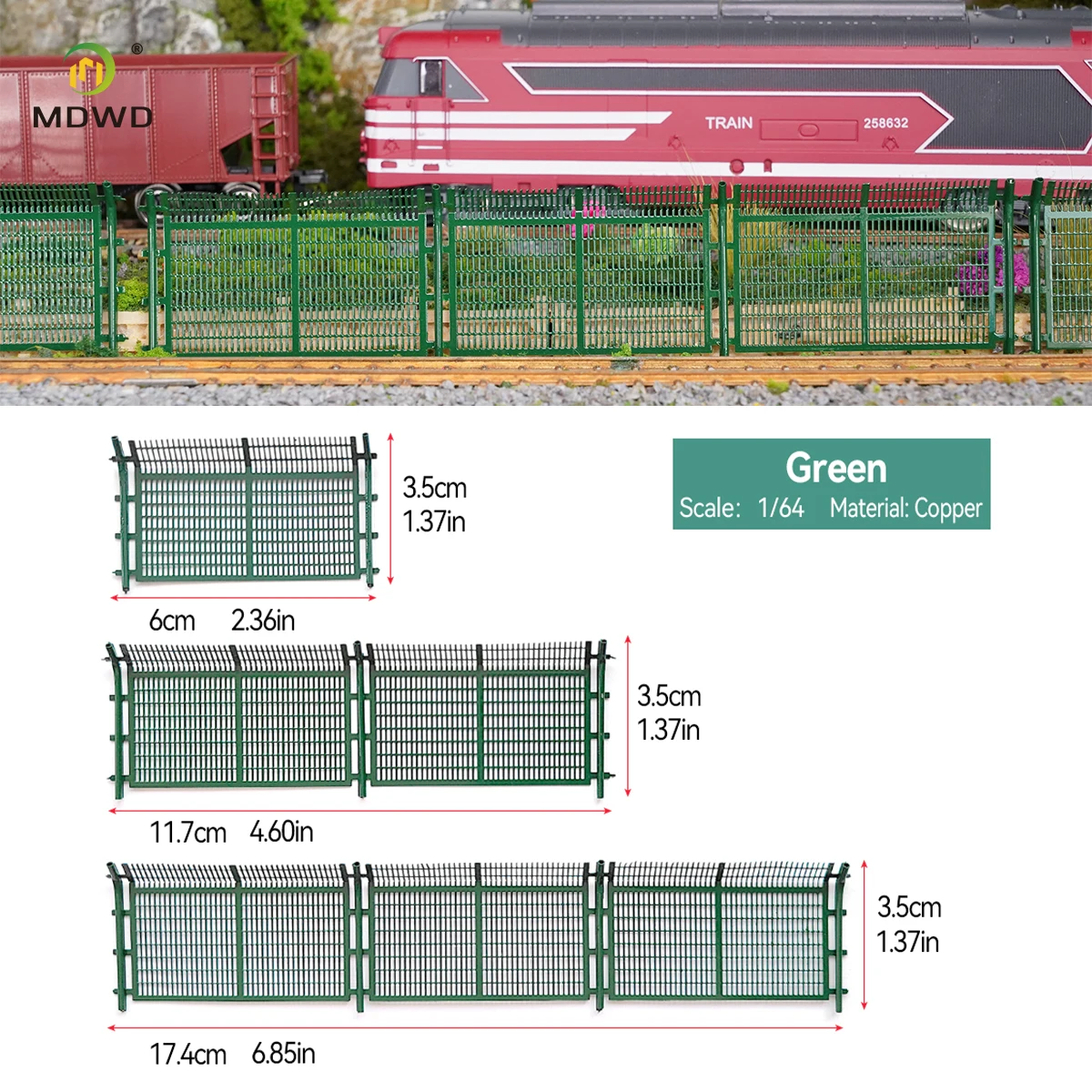 5 Stück 1/64 Maßstab Modell-Zaun Barrieren Netz Mikro-Landschaft Sandtisch Dekoration DIY Zubehör für Rennszenen-Diorama