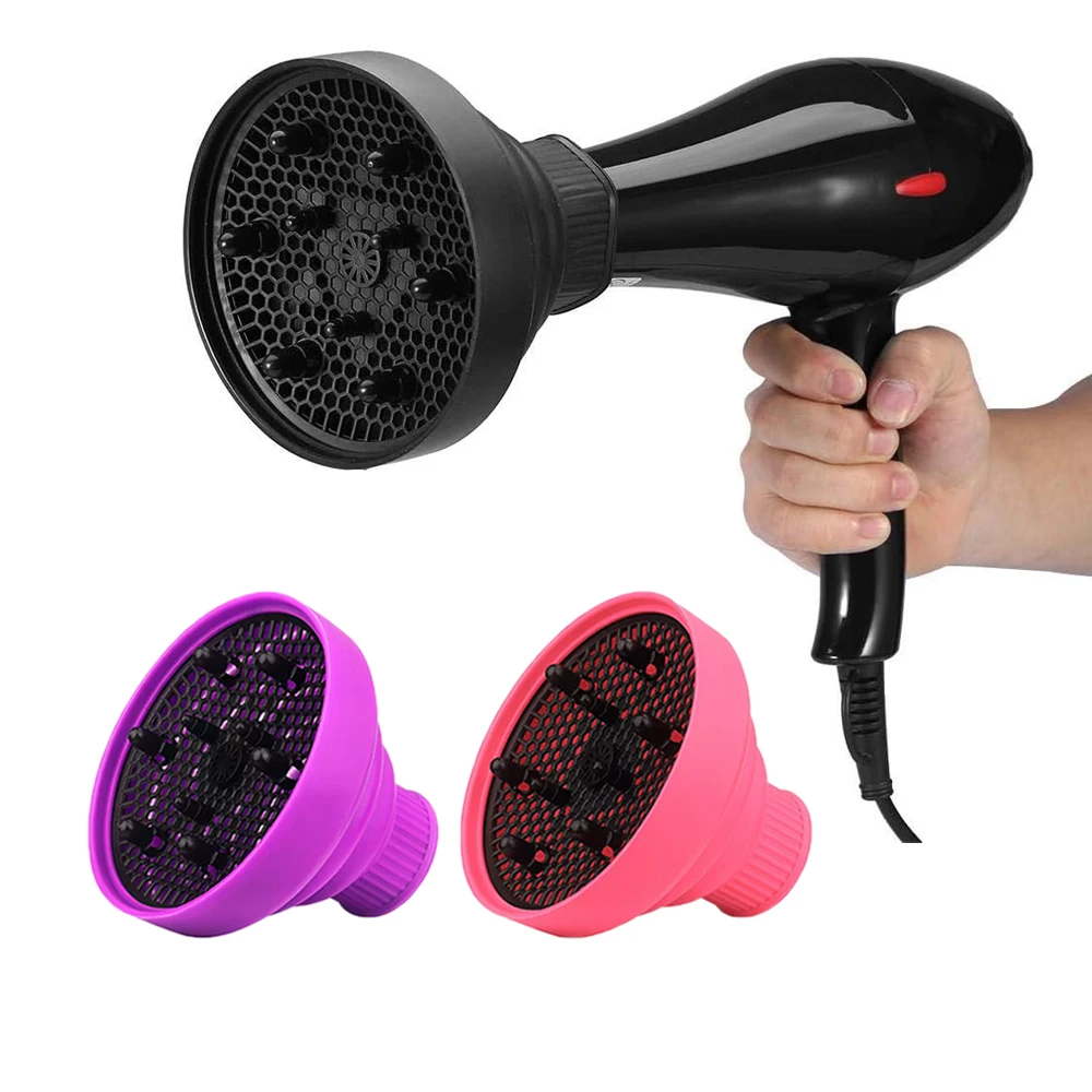 Accessori per strumenti per lo styling dei capelli in silicone Adatto universale Arricciatura dei capelli Diffusore Copertura Diffusore Disco Asciugacapelli Ricci Asciugatura Ventilatore