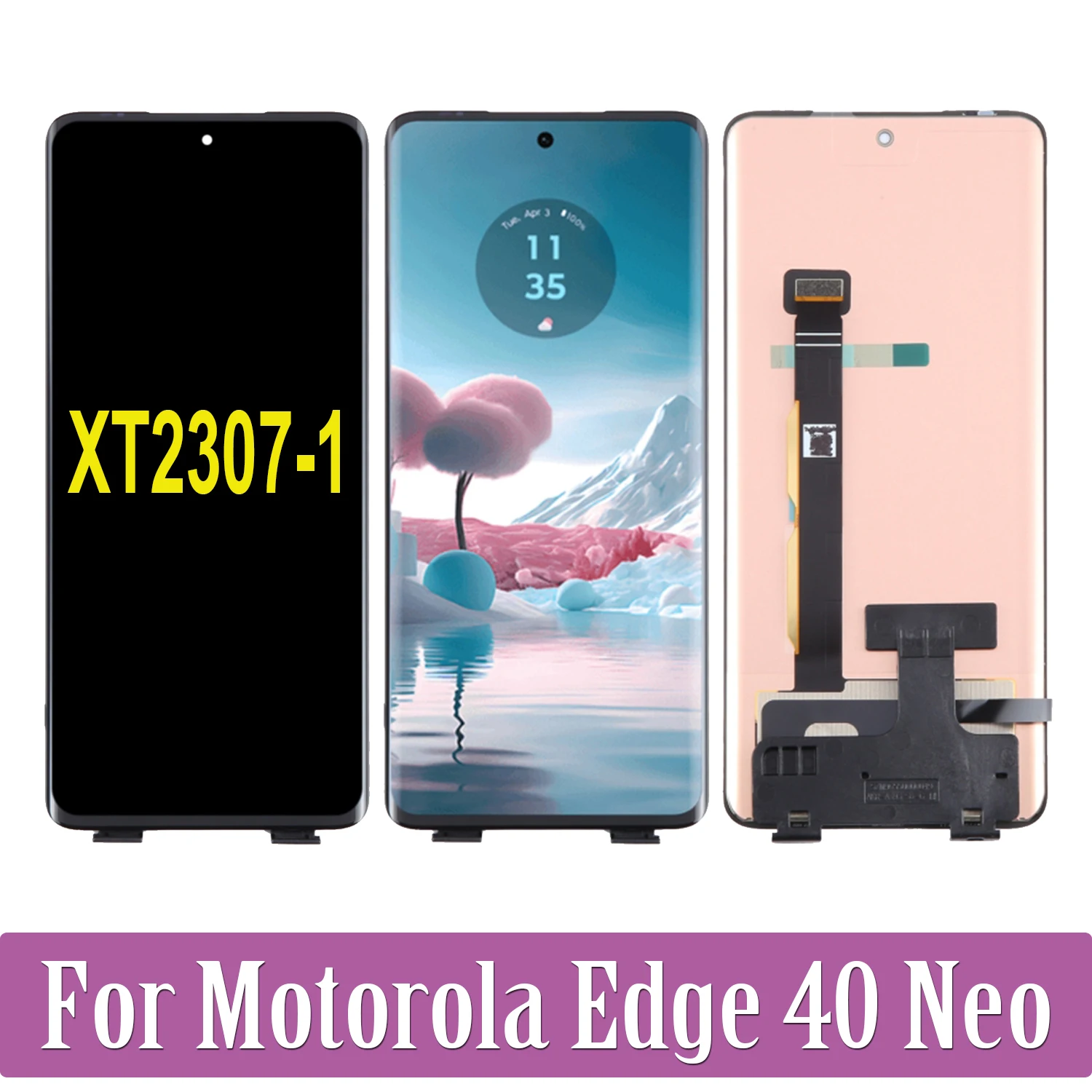 For Motorola Edge 40 Neo XT2307-1 LCD Display Touch Screen Replacement Digitizer Assembly