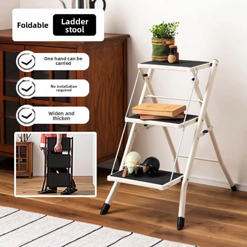 Exquisite Japanese folding ladder stool dual-purpose portable outdoor car wash step small stool home kitchen ladder Durable
