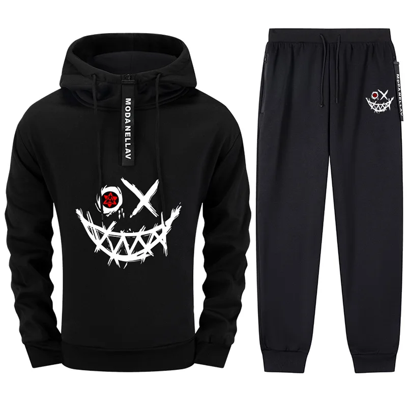 

2025 New Arrival Men's Sportswear Zipper Hoodie + Pants Urban Casual Fashion Sweatshirt Outfit Autumn Winter Training Sport Suit
