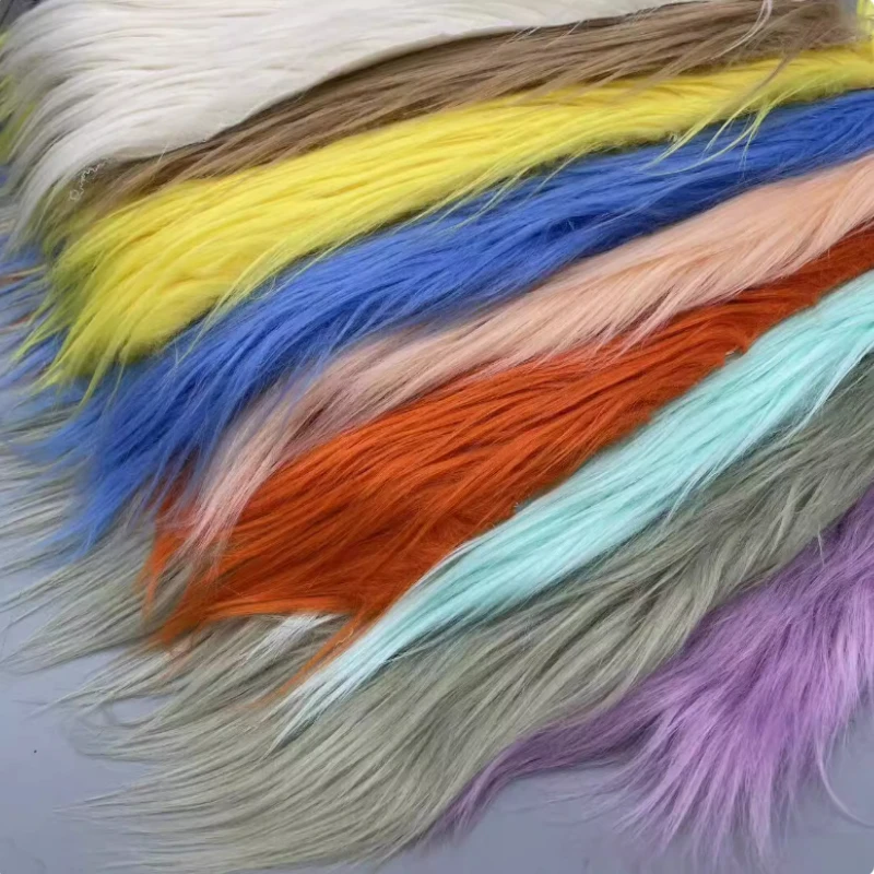 

Thicken Encrypted Faux Fur Fabric 9cm Long Plush Fabric Used for Doll Hair Animal Hair DIY Decoration Clothing Fur Collar Fabric
