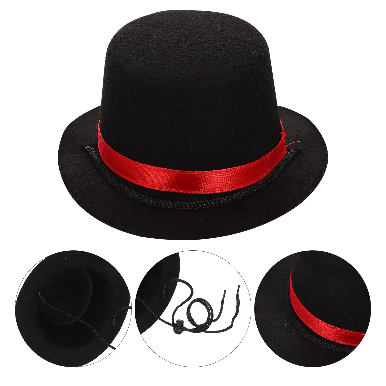 

Pet Hat Gathering Supply Kitten Materials Dog Cosplay Cloth Decorative Bowler Delicate Craftsmanship Wedding