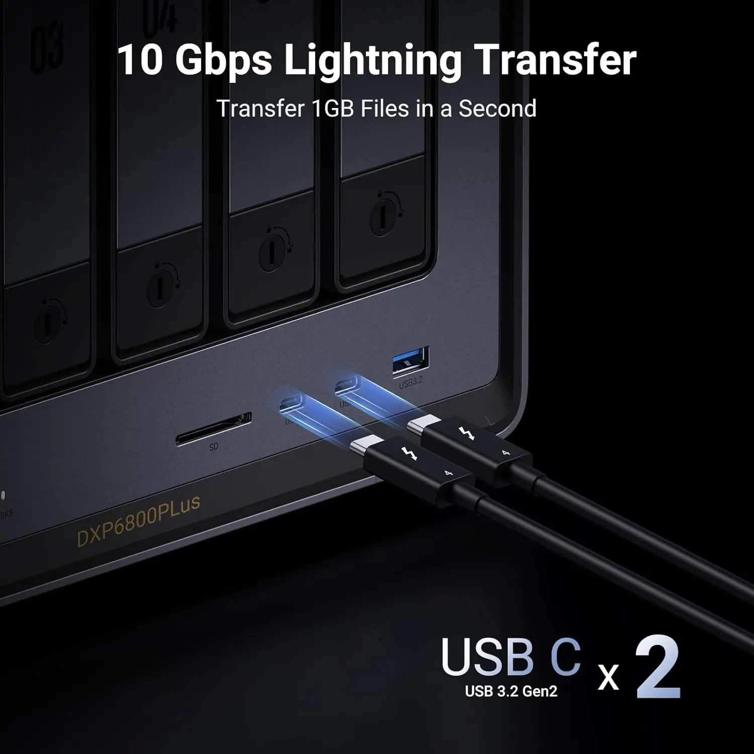 TLF UGREEN NASync DXP6800 Plus 6 Bay Desktop NAS  i3 1215u 6-Core CPU 8GB DDR5 RAM 128G SSD Network Attached Storage (Diskl