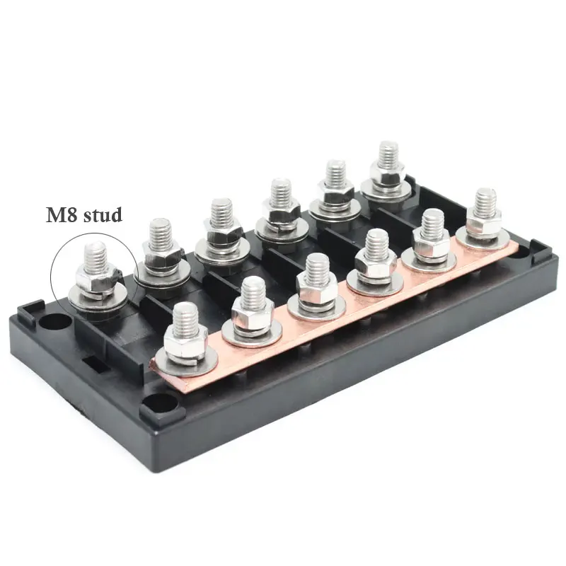 Anschraubbare Sicherungshalterungen 6-Wege-Sicherungskasten 48V 100A ANM MEGA Inline-Sicherungshalter – Detail 4