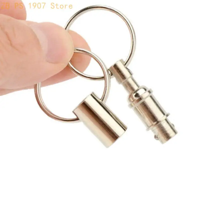 Exquisite Double for Key Chain Pull-Apart Quick Release for Key Ring Jewelr 55KA