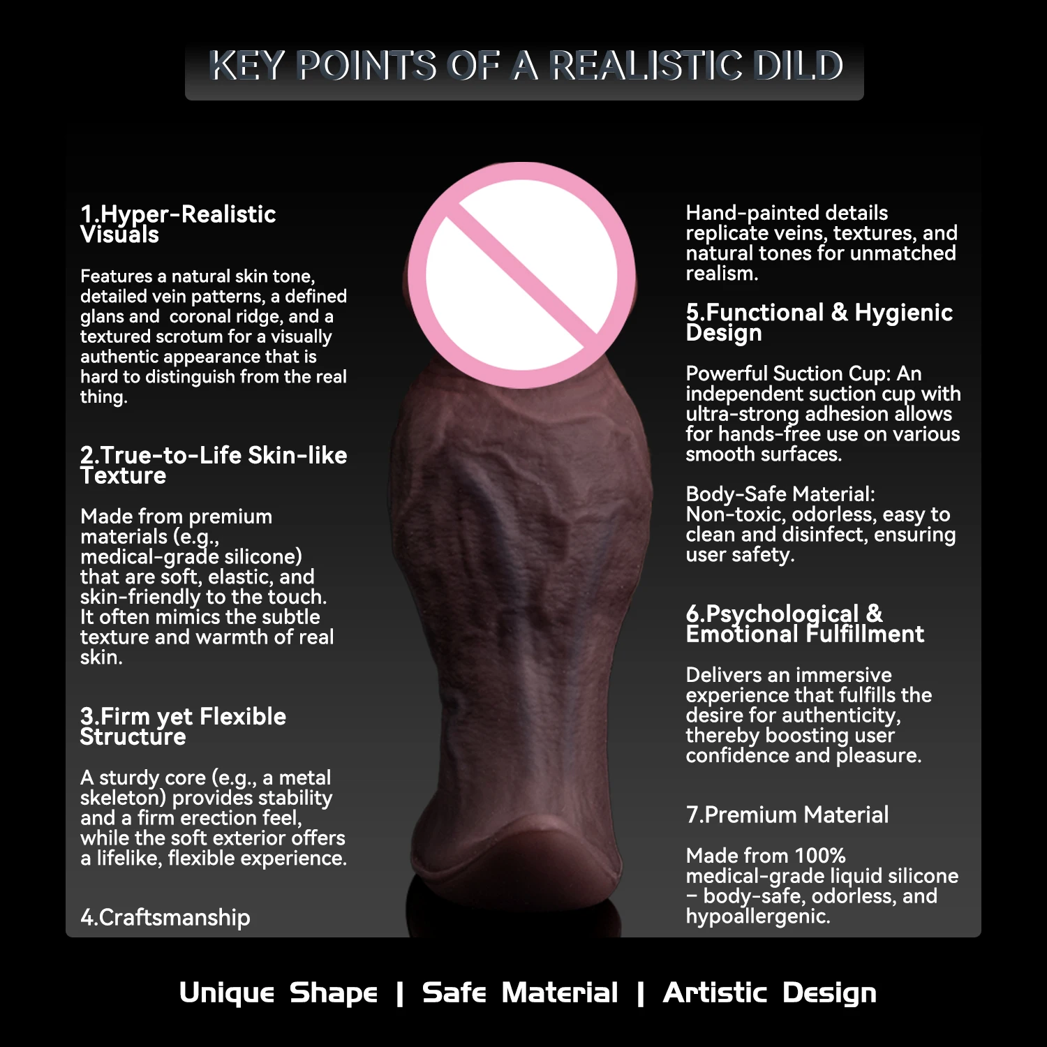 JYBL Soft Huge Realistic Dildo Thick Artificial Fake Penis Adult Sex Toys For Women Vaginal Massager Masturbate Anus Stimulate view 4
