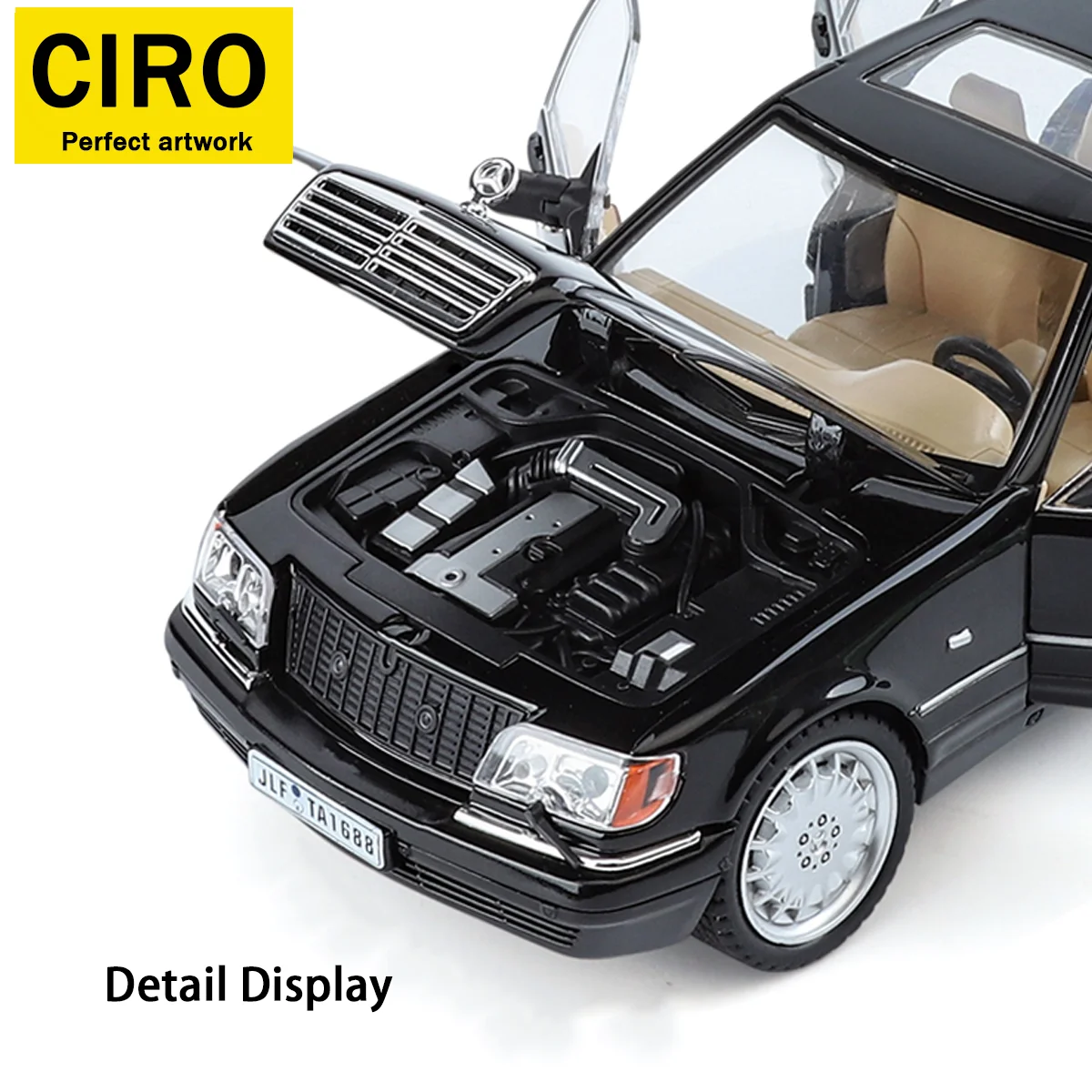 بنز W140 سبيكة يموت الصب مركبة ، 1/22 النمر رئيس بن لعبة مجسمة ، سيارة جمع حلية ، الأولاد سيارة لعبة مجسمة هدية الكريسماس