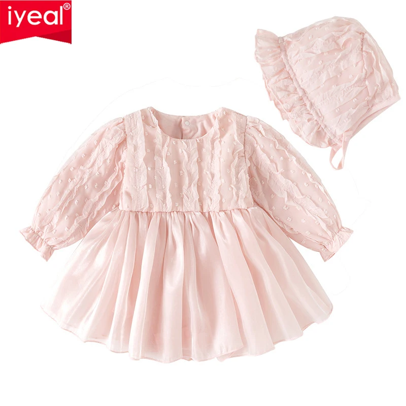 iyeal-2026-tutina-primaverile-da-principessa-per-neonata-con-cappello-abito-intero-a-maniche-lunghe-con-gonna-tutu-per-bambina-completo-per-neonata