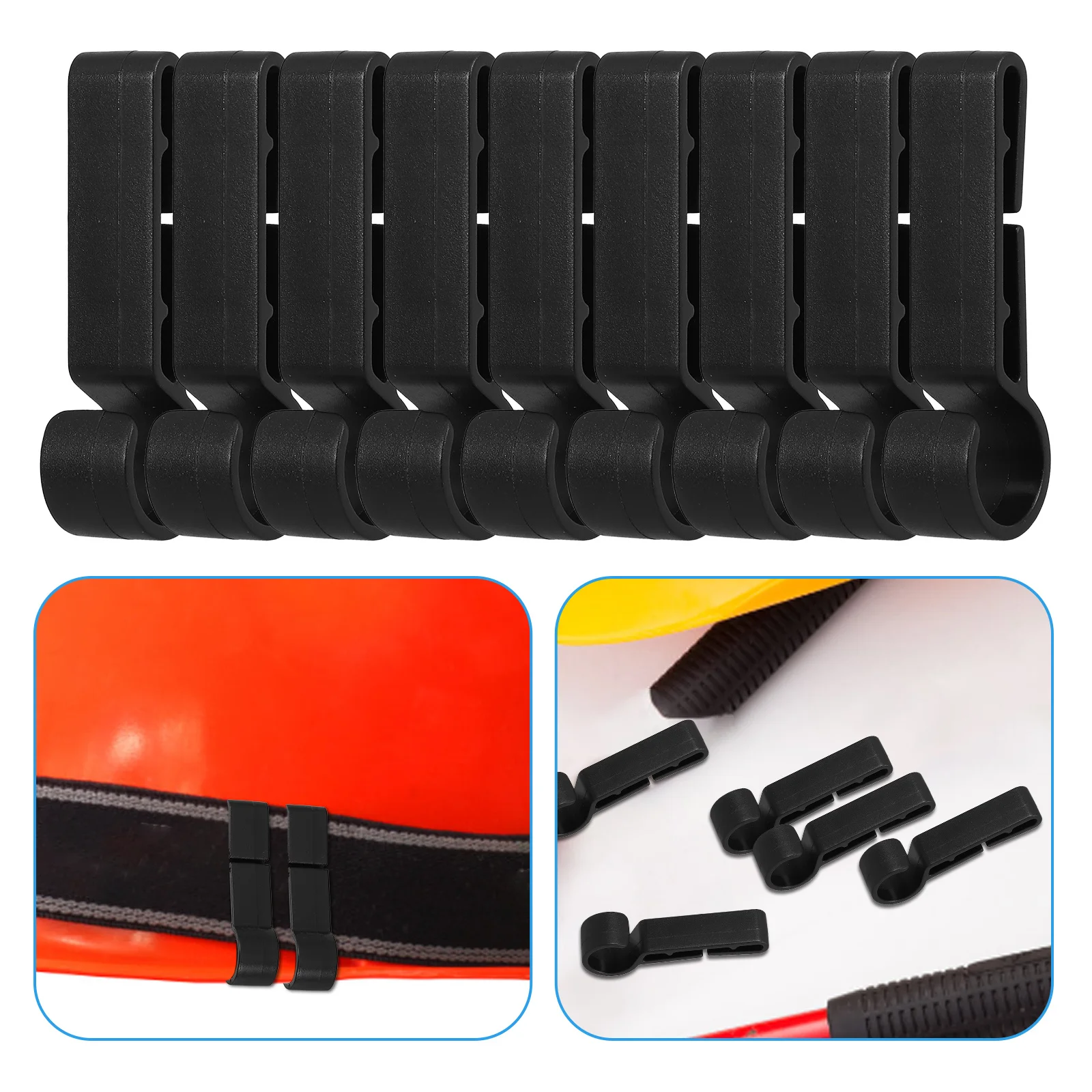 

30Pcs Hook for Hardhat Lightweight Non-Scratch Headlamp Holder Reusable Construction Site Garage Tent Hanging Solution