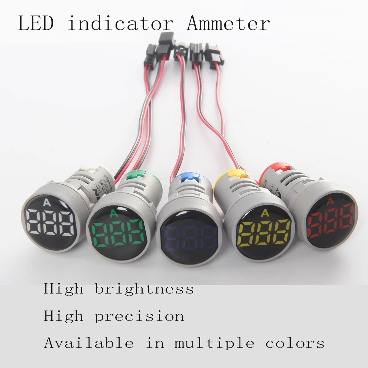 

1PCS AD101-22AM LED Crystal Film With Current Power Indicator, Signal Lamp Digital Display Meter General Small AD16-22AM