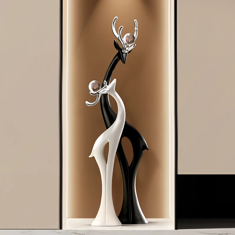 

Beihanmei light luxury living room sofa TV cabinet next to large floor ornament entrance jewelry high-end housewarming gift