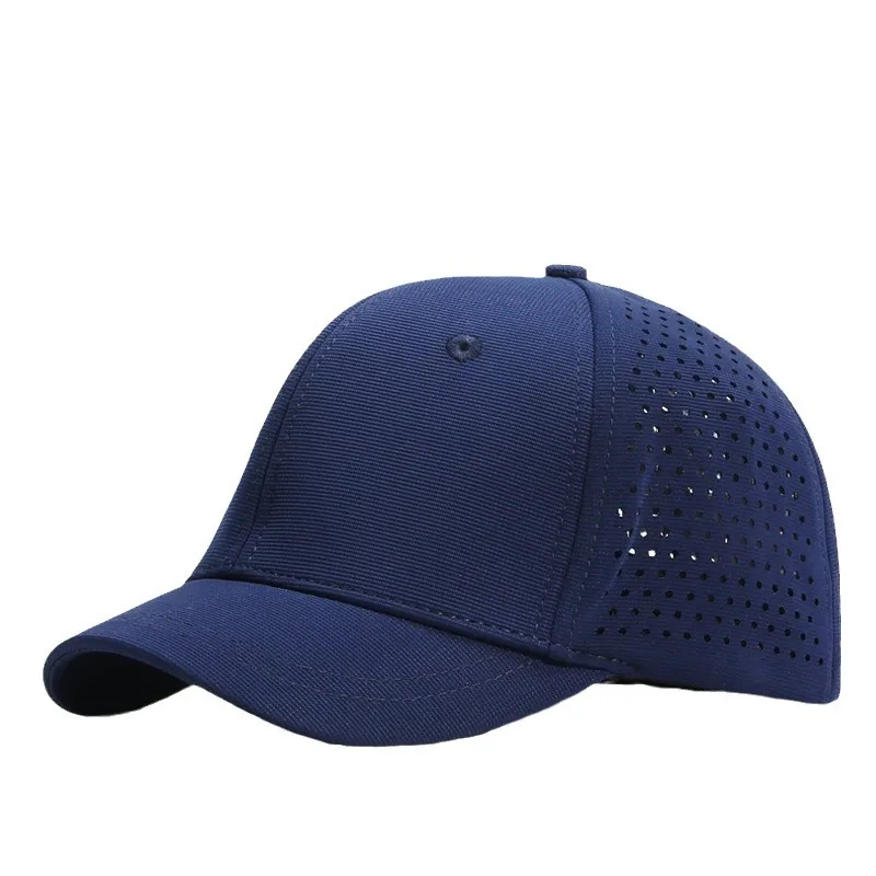 Customized Logo Hard Top Short Brim Breathable Mesh Hat Men\'s New Summer Big Head Rear Sealing Sunshade Baseball Cap Gorras