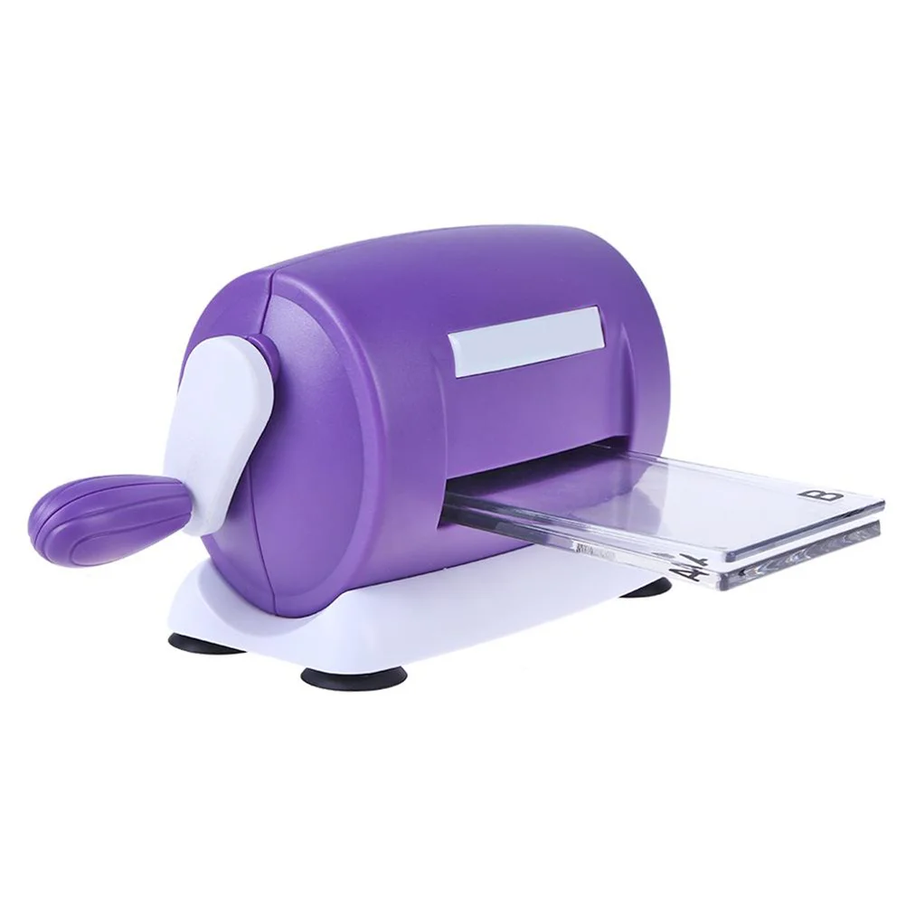 

1pc Paper Punch Machine Purple For Diy Scrapbook Greeting Cards Artwork Standardized Patterns Making Tool Craft Paper