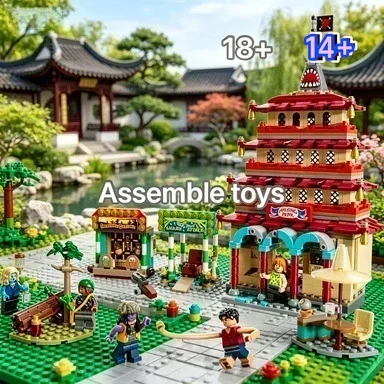 

Bandai Building Blocks Set Instant 75638 One Piece: Arlong Park Premium Design Collection Fans compatible with LEGO bricks