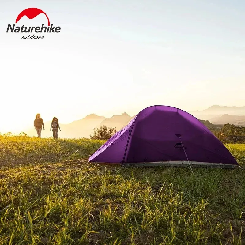 Imagem -06 - Naturehike-double Layer Tent Impermeável Tenda Ultraleve Nuvem Up2 Camping ao ar Livre Caminhadas Mochila Mat Gratuito