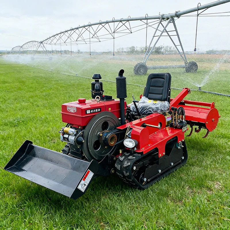 

Индивидуальный прочный мини-трактор-культиватор на гусеничном ходу для вспашки, сельскохозяйственная техника, бесплатная доставка