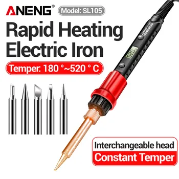 ANENG SL105 110V 240V 電気はんだごて高速溶接装置米国/EU プラグはんだ熱修復ツールはんだ錫こて先