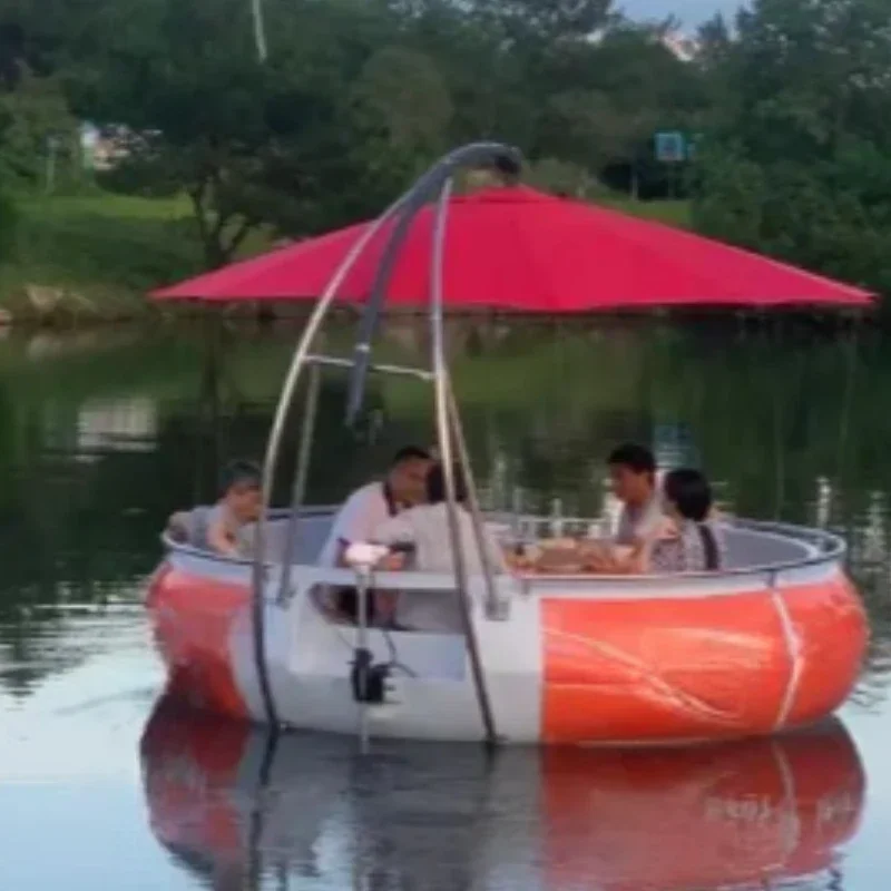 Bateau de loisirs pour hôtel aquatique, rassemblement familial, barbecue électrique, 6 sièges, 8 sièges, à vendre