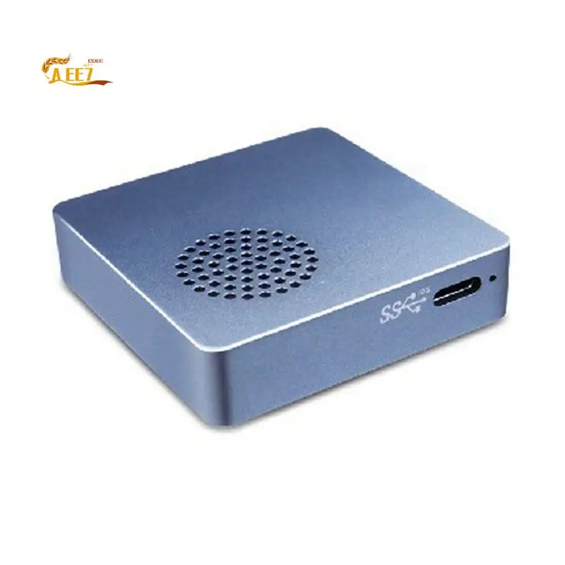 AEE7-2230 M.2 Nvme SSD Enclosure 10Gbps M.2 To USB 3.2 Gen 2 10Gbps Case Build-In Cooling Fan For Laptop Computer Game Camera