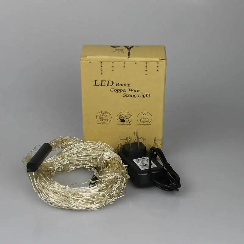 100LED 300LED 600LED 2M Branch Lights Plug In Christmas String Lights Outdoor Waterfall Lights Indoor Curtain LED Lamp Decor
