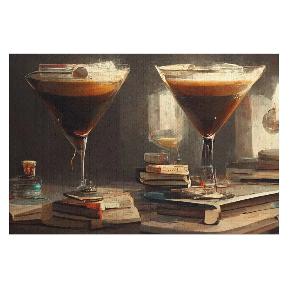 

Espresso Love Martini Cocktail Artwork Illustration Jigsaw Puzzle Customized Gifts For Kids Photo Custom Puzzle