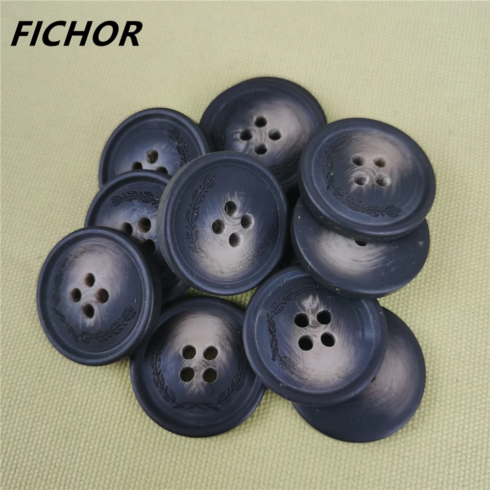 10/20pcs 28mm 4 Holes Buttons Sewing accessories Size Complete for clothing Decorative Plastic Buttons Handmade DIY