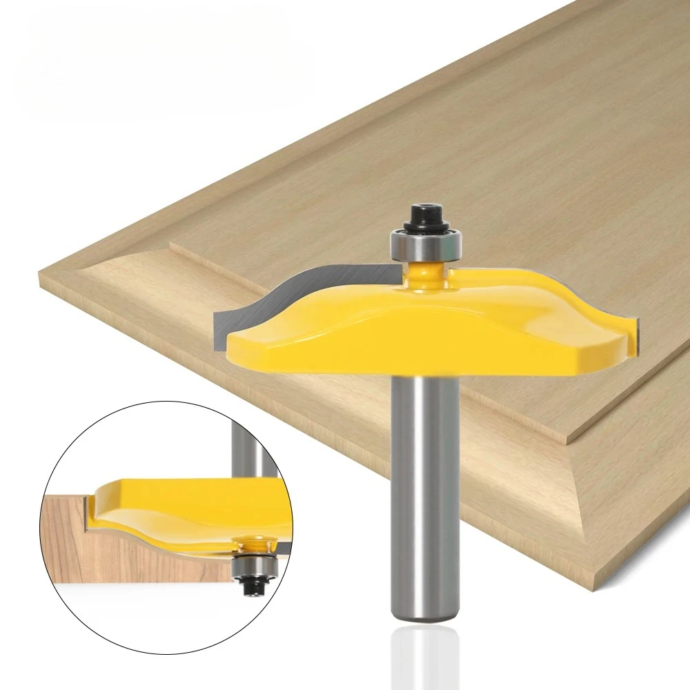 

Набор фрез для панели с хвостовиком 12 мм 1/2 дюйма и обратным фрезом — 3-1/4 дюйма для дверей шкафа и деревообработки