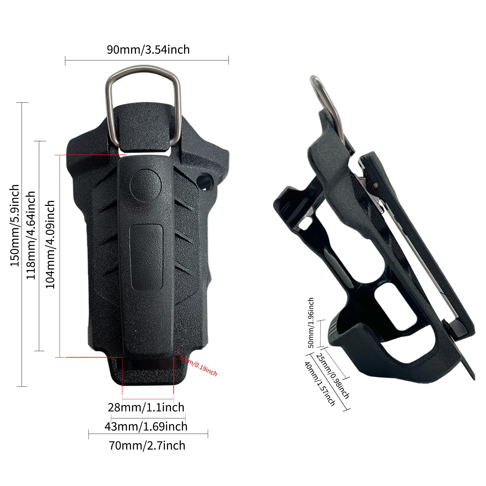 Walkie Talkie PMLN8208 Plastic Carry Holster With Belt Clip For APX NEXT XE Portable Radio view 2