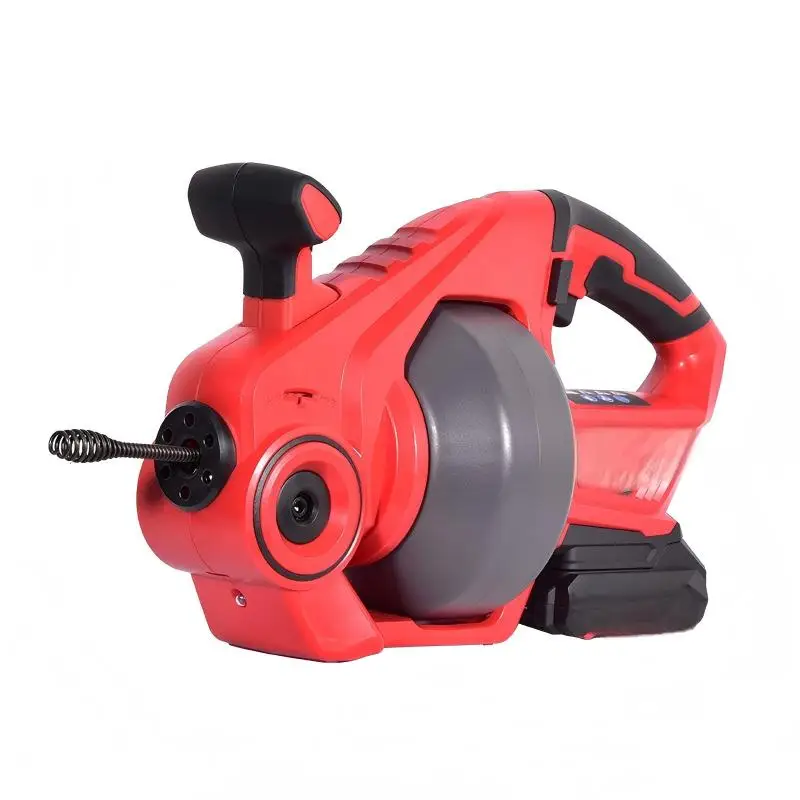 Pipe Unclogging Machine Professional Drain Toilet Clog Cleaning Tool Portable Lithium Battery Unclogging Device